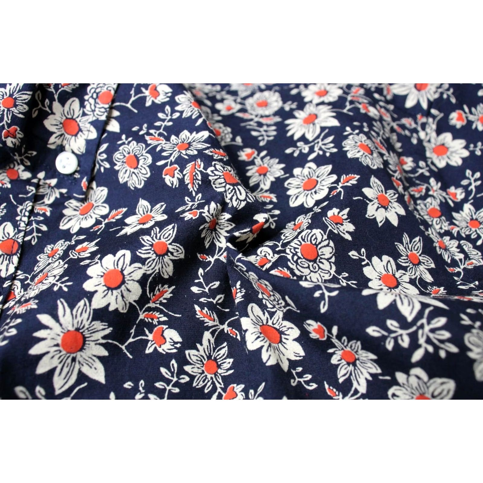 J.Crew J. Crew Slim Stretch Shirt Men's LARGE Short Sleeve Button-Down Flower Print Size US L / EU 52-54 / 3 - 6 Thumbnail