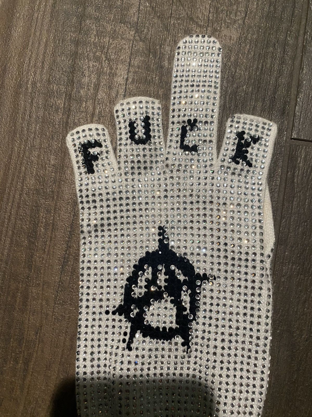 Doublet Doublet Finger Sign Studded Gloves Size ONE SIZE - 3 Thumbnail