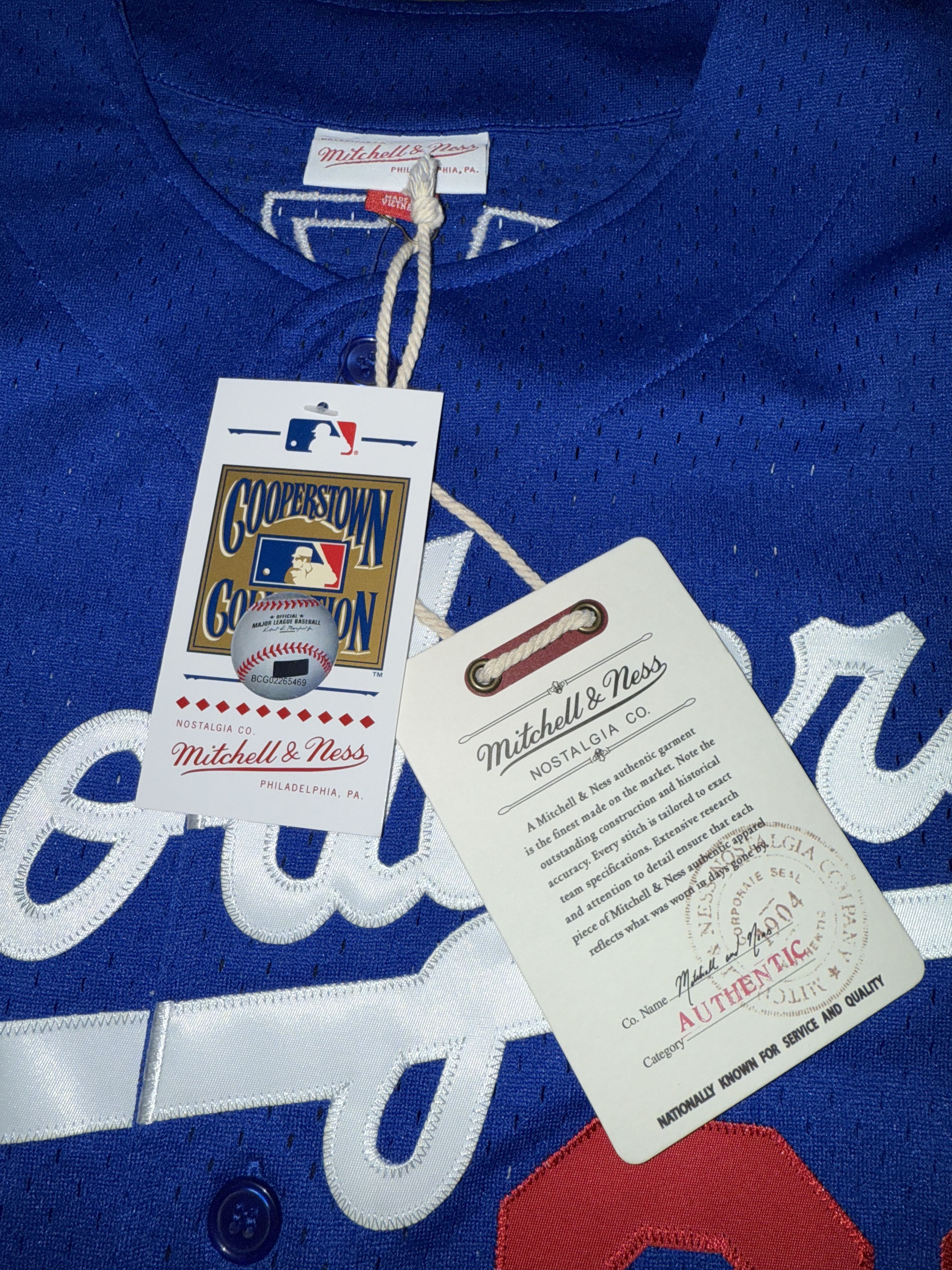 MLB × Mitchell & Ness Mike Piazza Cooperstown Collection Jersey *NWT* Size US M / EU 48-50 / 2 - 6 Thumbnail