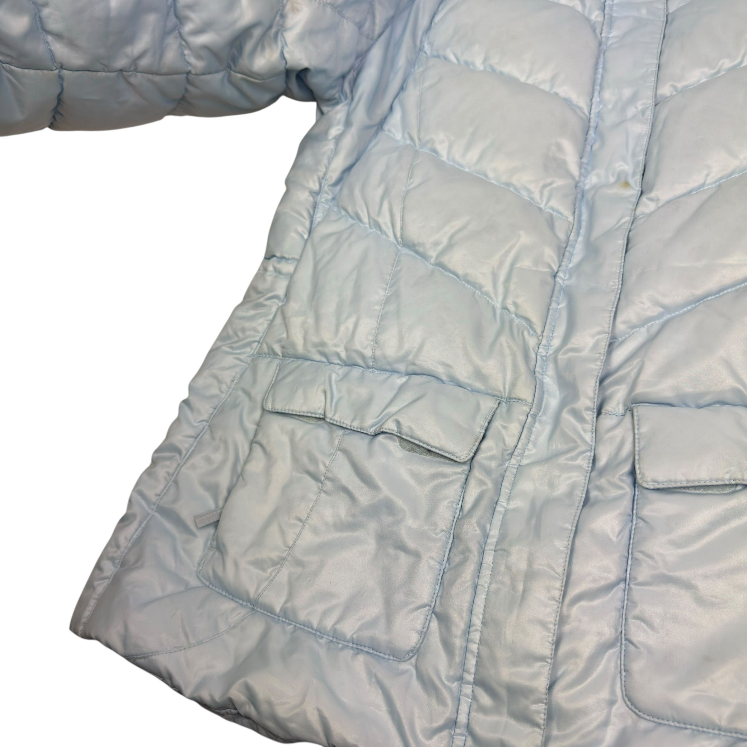 Nike Nike Women's Blue Swoosh Full Zip Goose Down Puffer Coat XL Size XL / US 12-14 / IT 48-50 - 7 Thumbnail