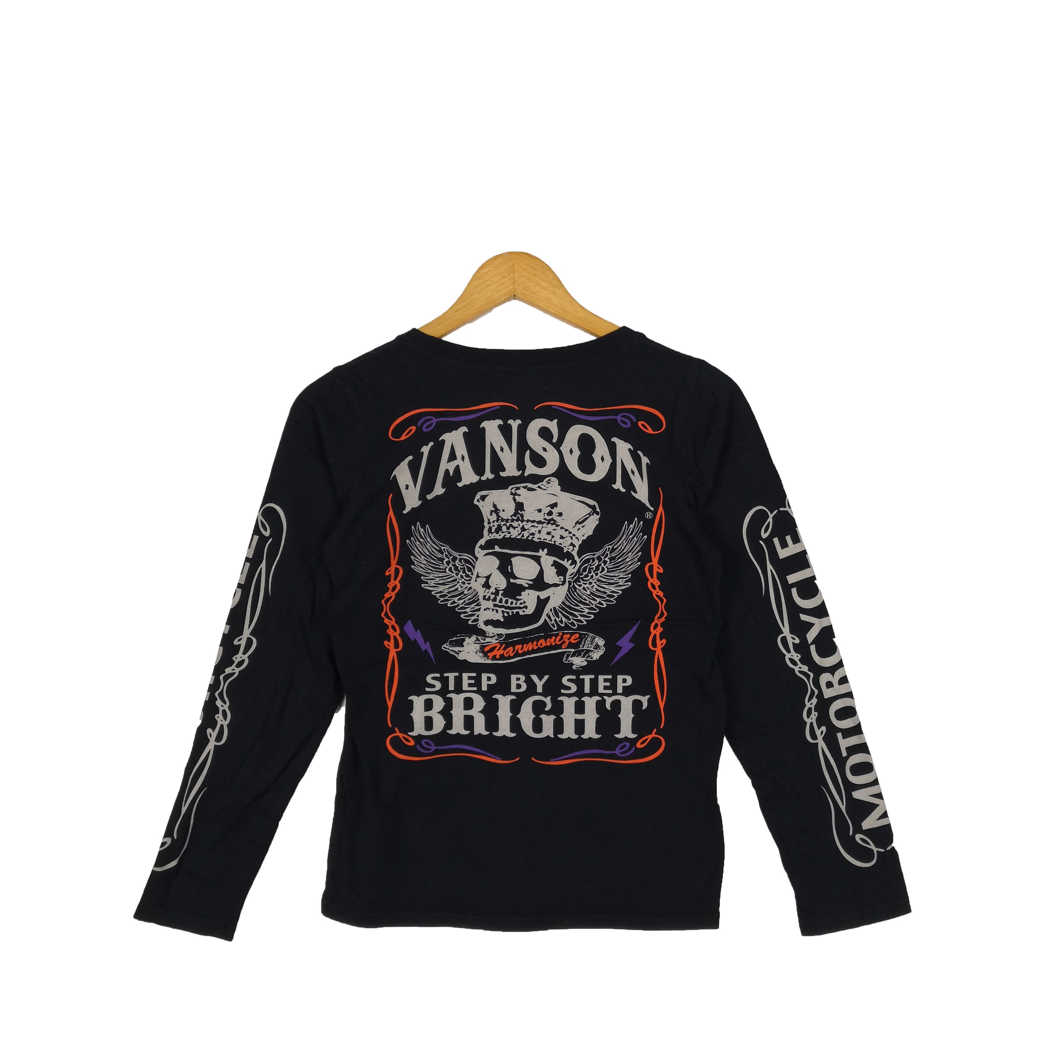 Vanson Leathers Vintage Vanson Motorcycle T-Shirt Vanson Crewneck Tees Size XS / US 0-2 / IT 36-38 - 1 Thumbnail