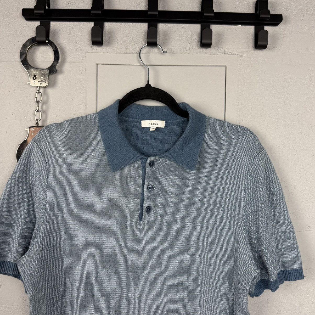 Reiss Vintage Reiss Polo Shirt Light Blue Size US M / EU 48-50 / 2 - 3 Thumbnail