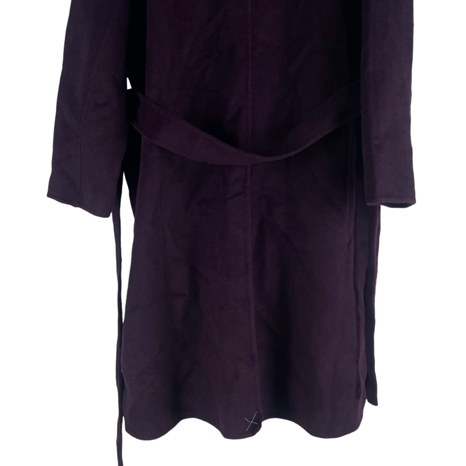 Ann Taylor Doubleface Belted Blanket Coat Waist Tie Size LP