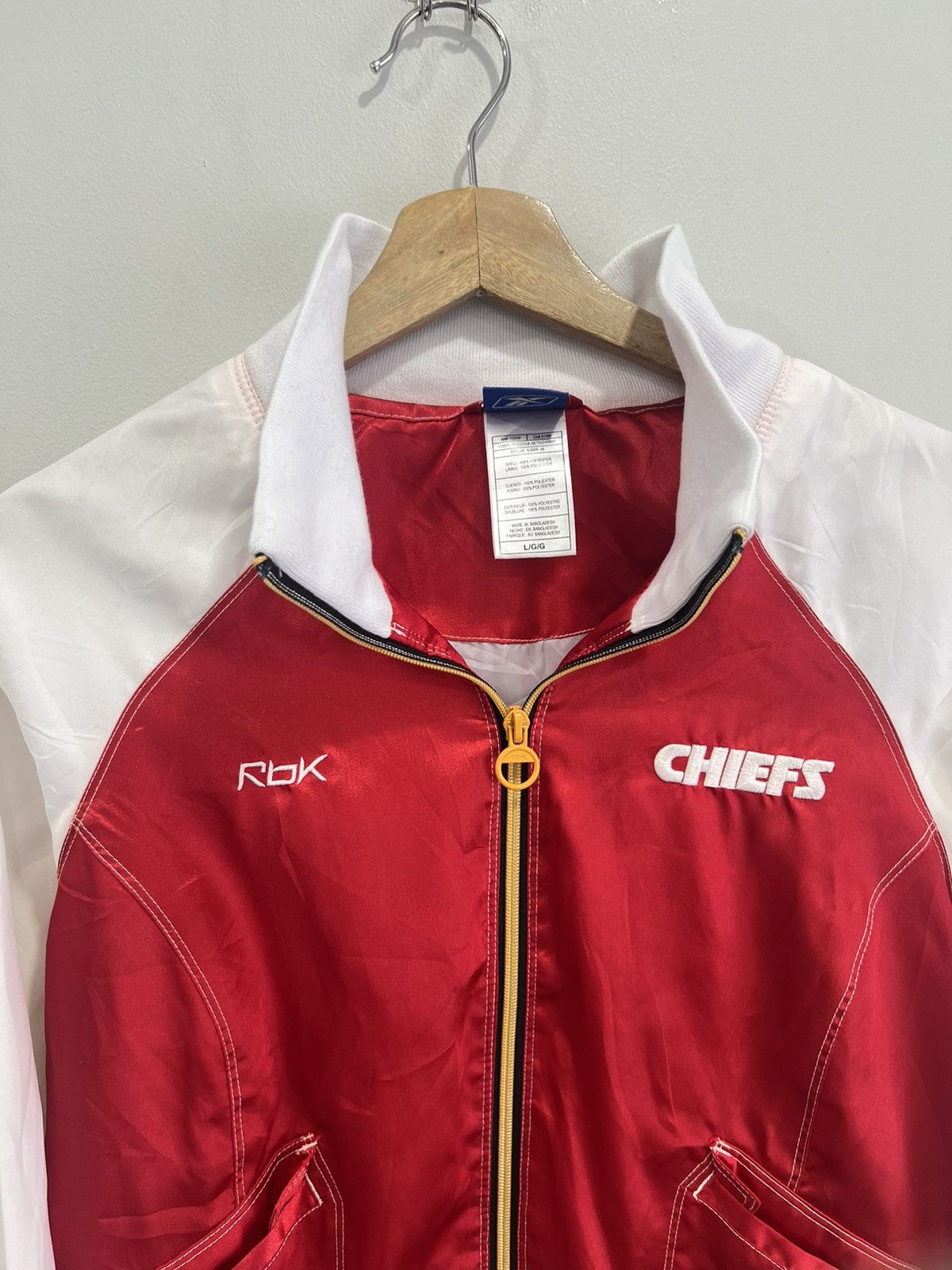 Vintage Vintage Y2K Womens Kansas Chiefs Light Jacket nfl Size L / US 10 / IT 46 - 3 Thumbnail