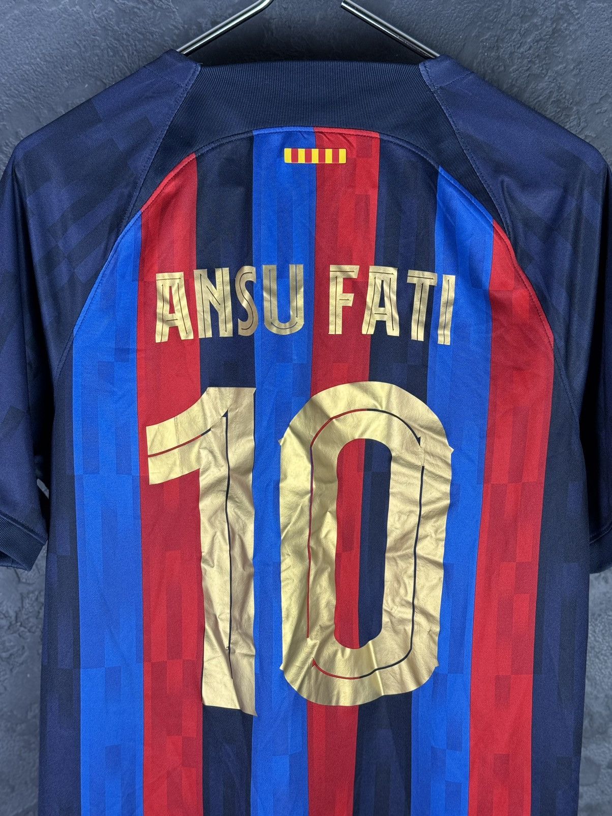 Nike Nike Barcelona Ansu Fati #10 Home Soccer Jersey 2022 Size US L / EU 52-54 / 3 - 7 Thumbnail