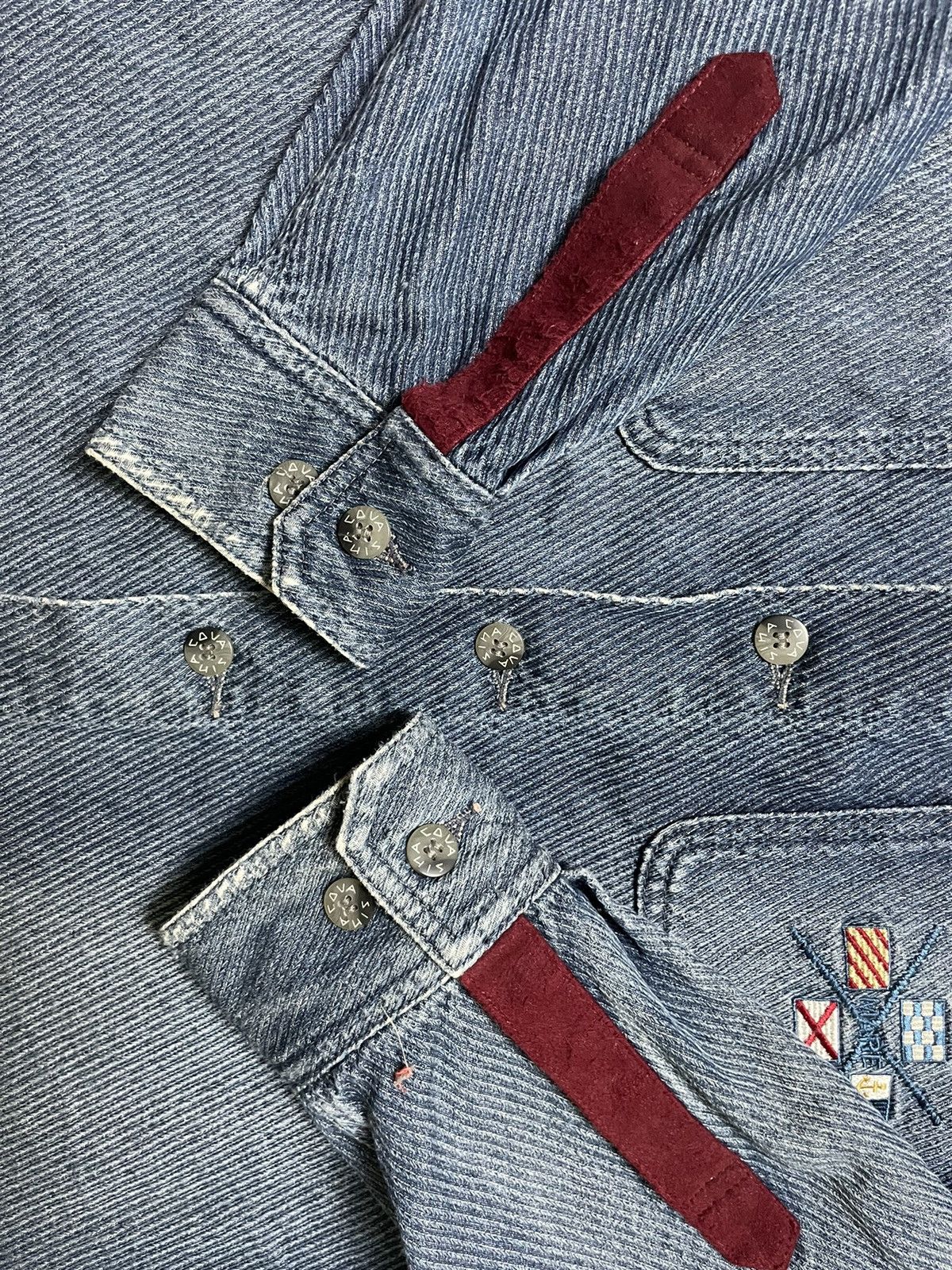 Designer × Japanese Brand Sina cova lupo di mare denim button up Size US XL / EU 56 / 4 - 7 Thumbnail