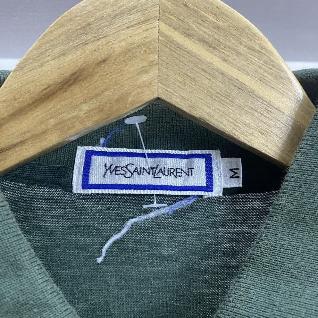 Yves Saint Laurent Vintage Yves Saint Laurent YSL Green Short Sleeve Polo Shirt Size US M / EU 48-50 / 2 - 10 Thumbnail