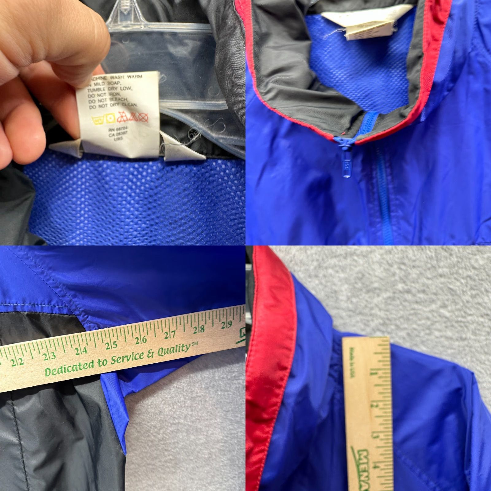 Vintage VINTAGE Columbia Jacket Mens Large Blue Windbreaker Short Navy Black Nylon Softshell Logo Zip All Seasons Regular Size US L / EU 52-54 / 3 - 8 Thumbnail