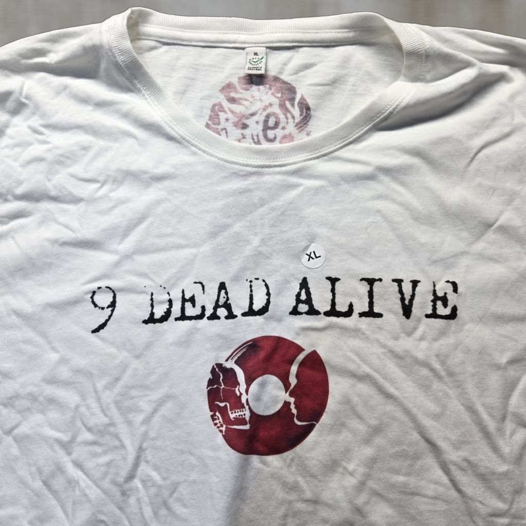 Vintage 9 Dead Alive Concert Tour US Band Tee T-Shirt White Adult Size XL Extra Large Shirt Size US XL / EU 56 / 4 - 1 Thumbnail