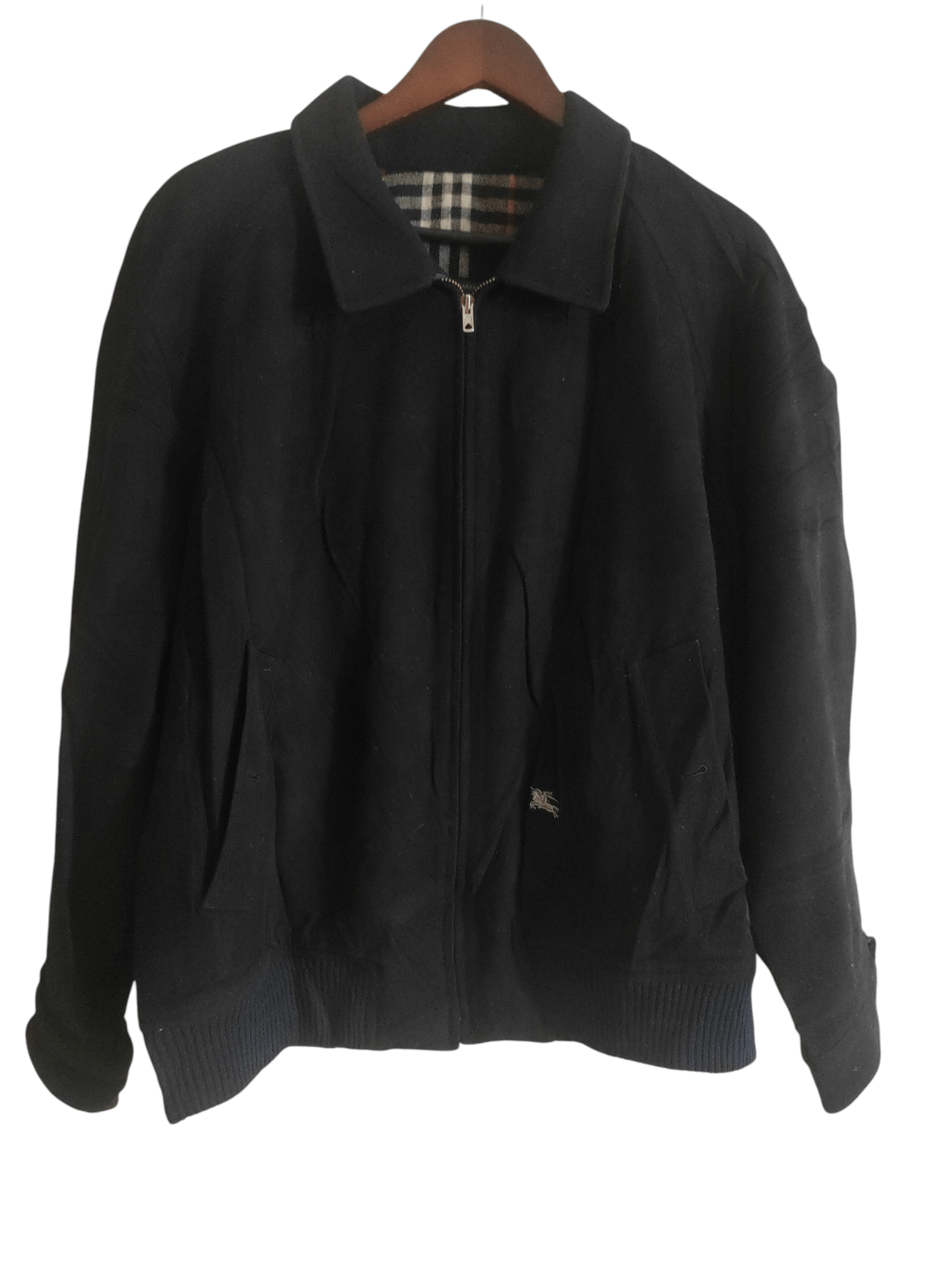 Burberry 📌BURBERRY Nova Check Harrington Jacket Navy | Grailed