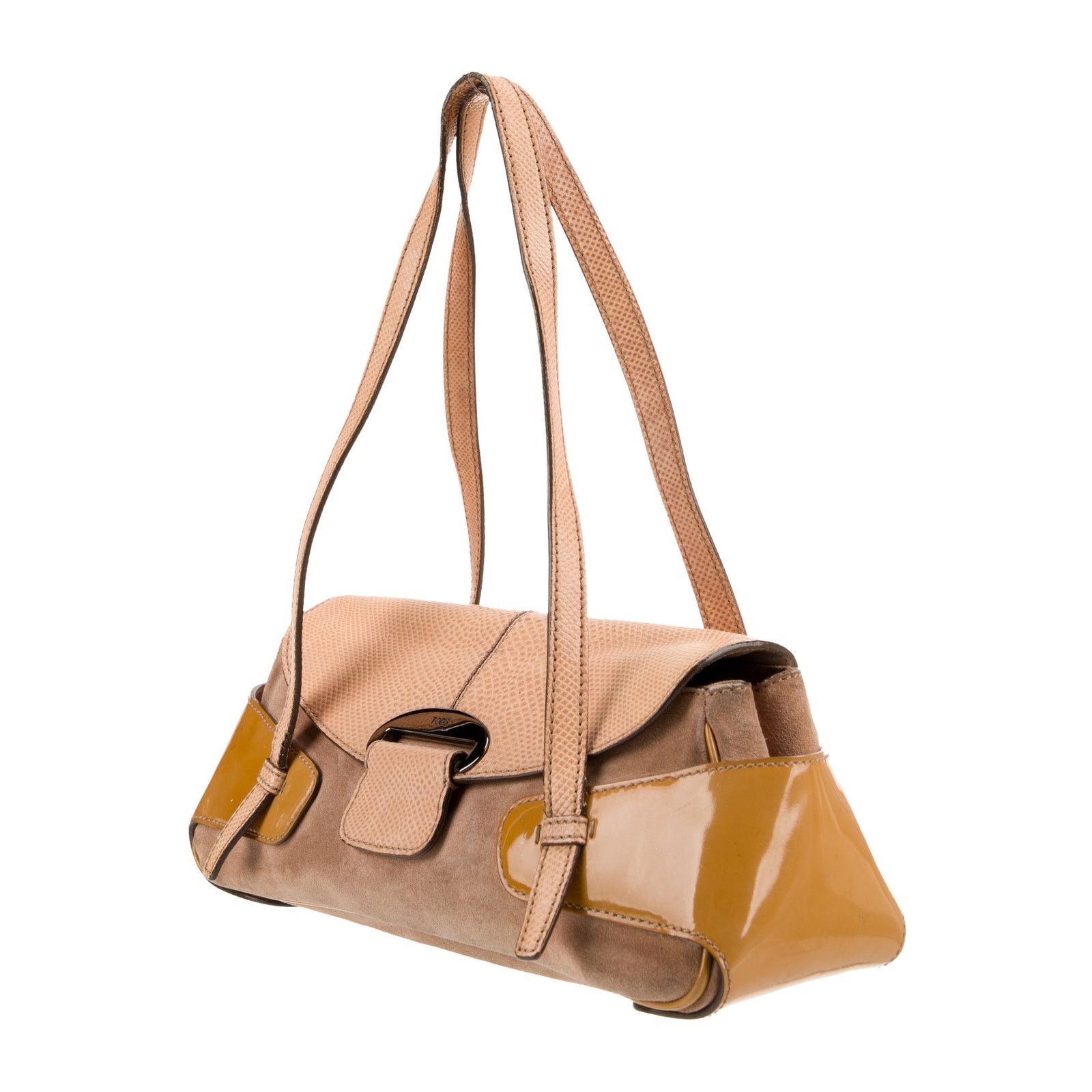 Tod's Tod’s suede/patent leather/ W exotic embossed leather Size ONE SIZE - 14 Thumbnail