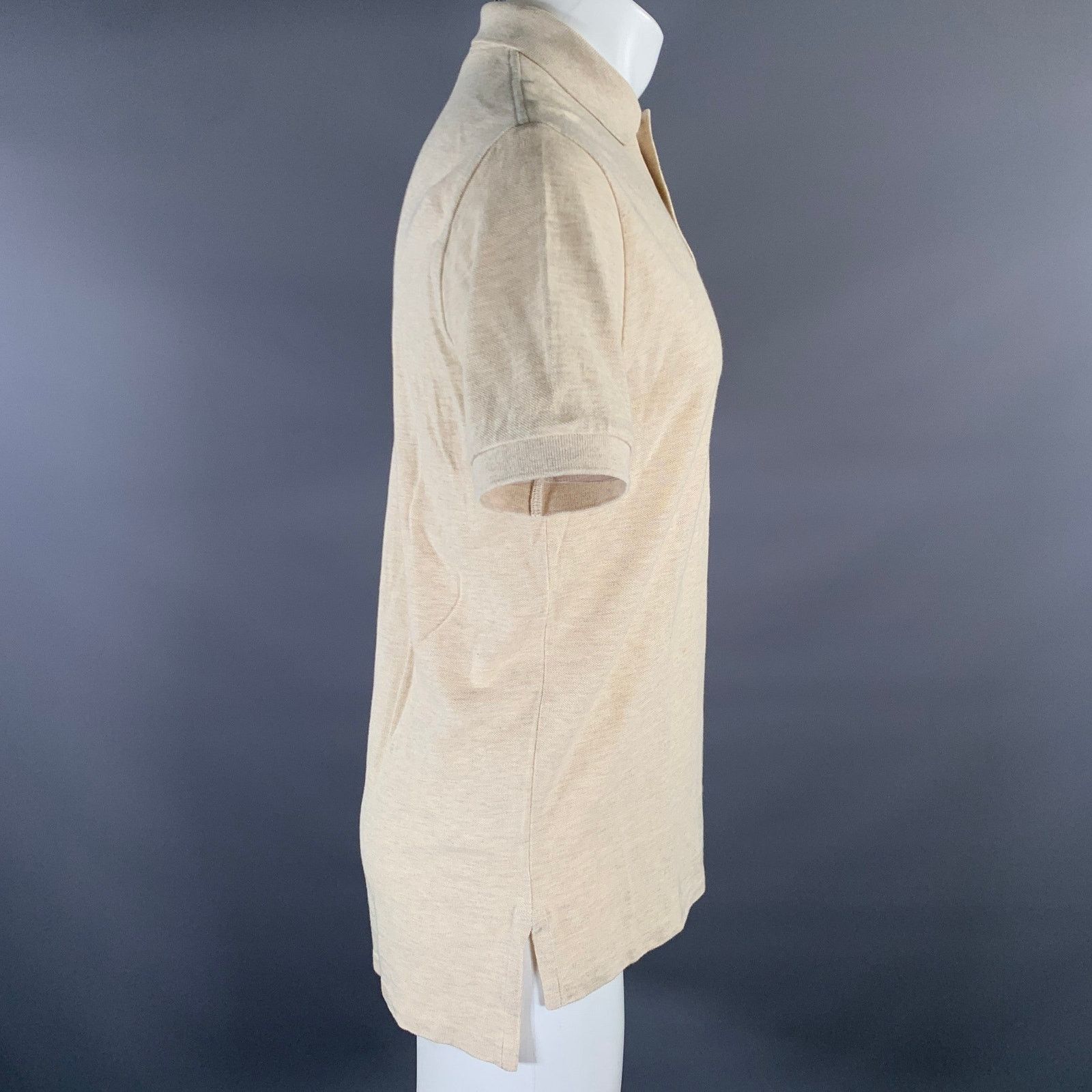 Ralph Lauren RALPH LAUREN Size S Khaki Logo Cotton Ribbed Polo Size US S / EU 44-46 / 1 - 2 Thumbnail
