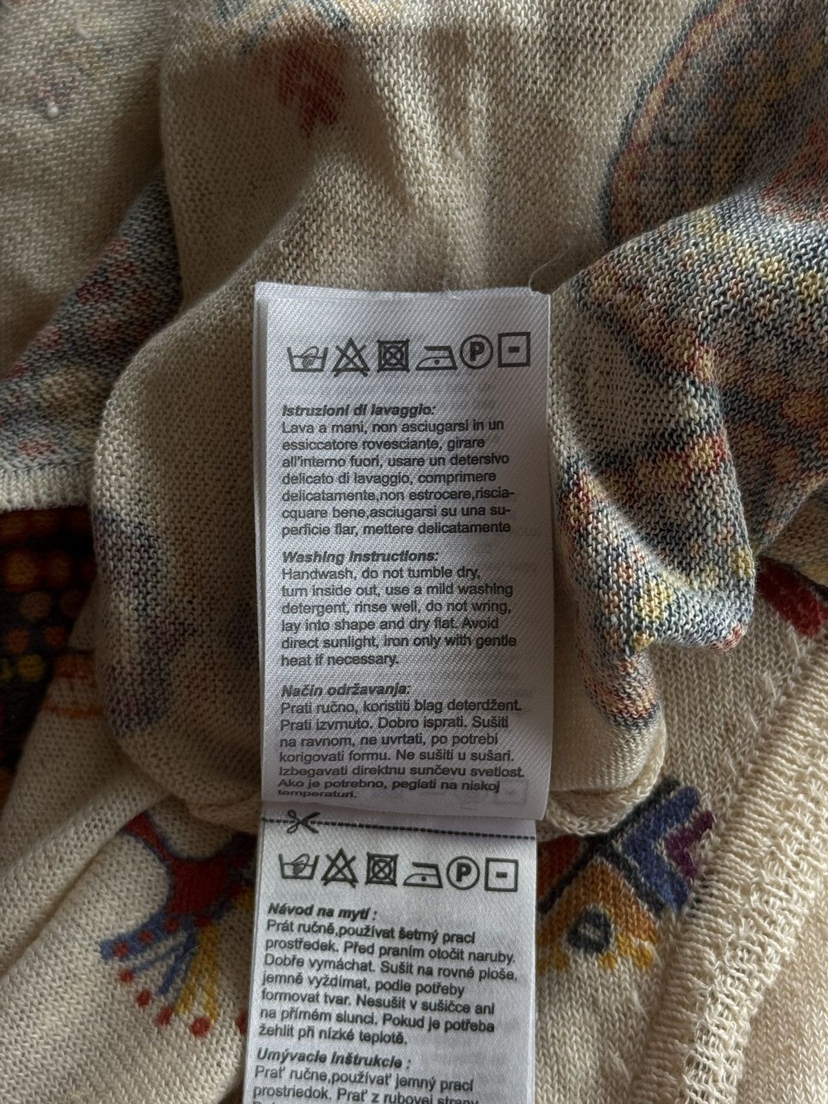 Designer Ivko avant garde linen blend native pattern tank top vest Size M / US 6-8 / IT 42-44 - 9 Thumbnail
