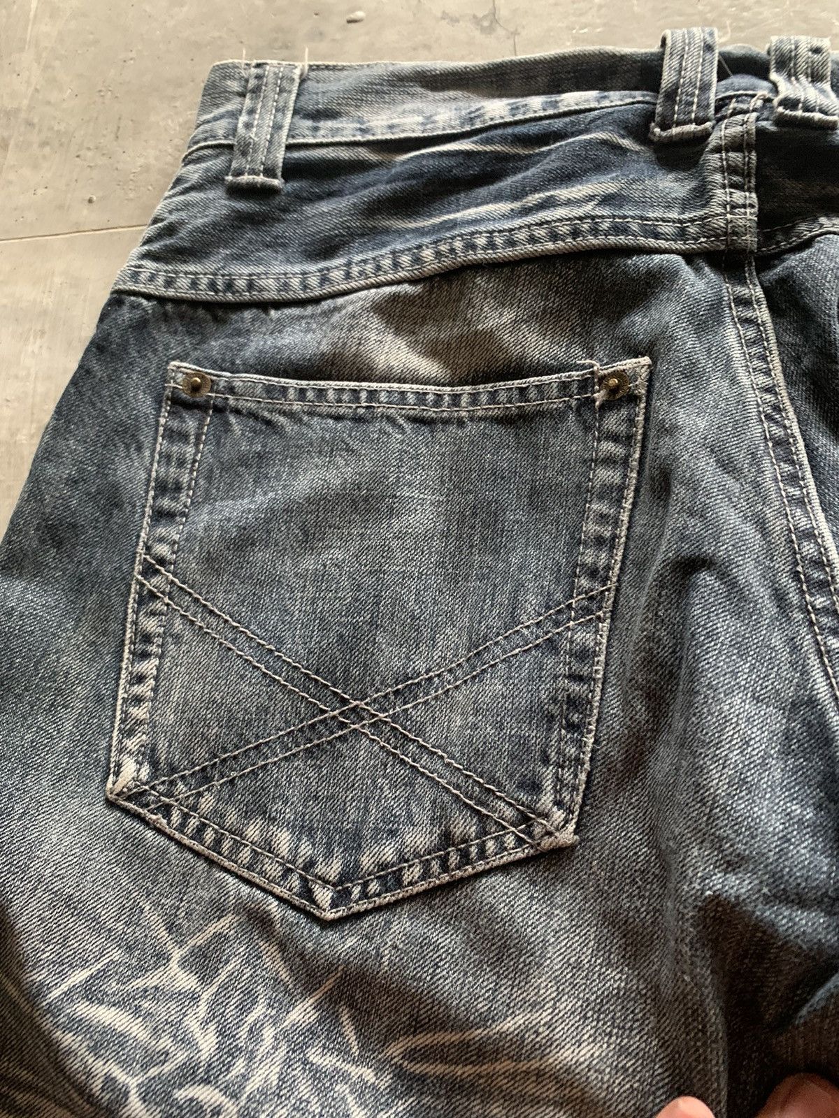 If Six Was Nine flared y2k sorridere sick washed design japanese jeans Size US 30 / EU 46 - 19 Thumbnail