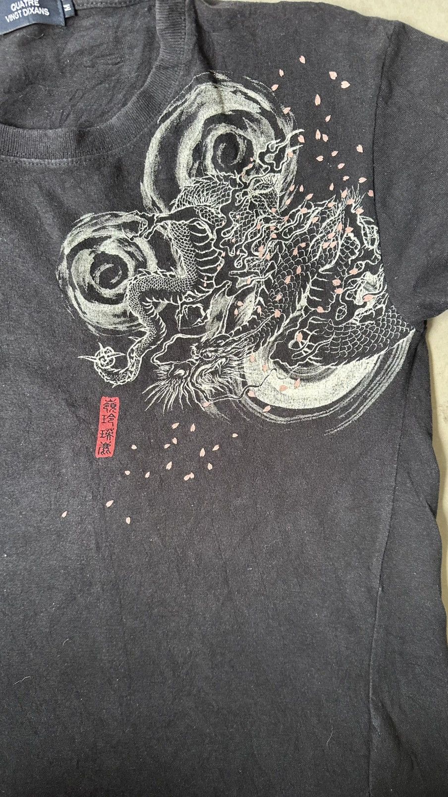 Japanese Brand VINTAGE QUATRE VINGT DIXANS JAPAN SUKAJAN GRAPHIC TEE Size US M / EU 48-50 / 2 - 2 Thumbnail