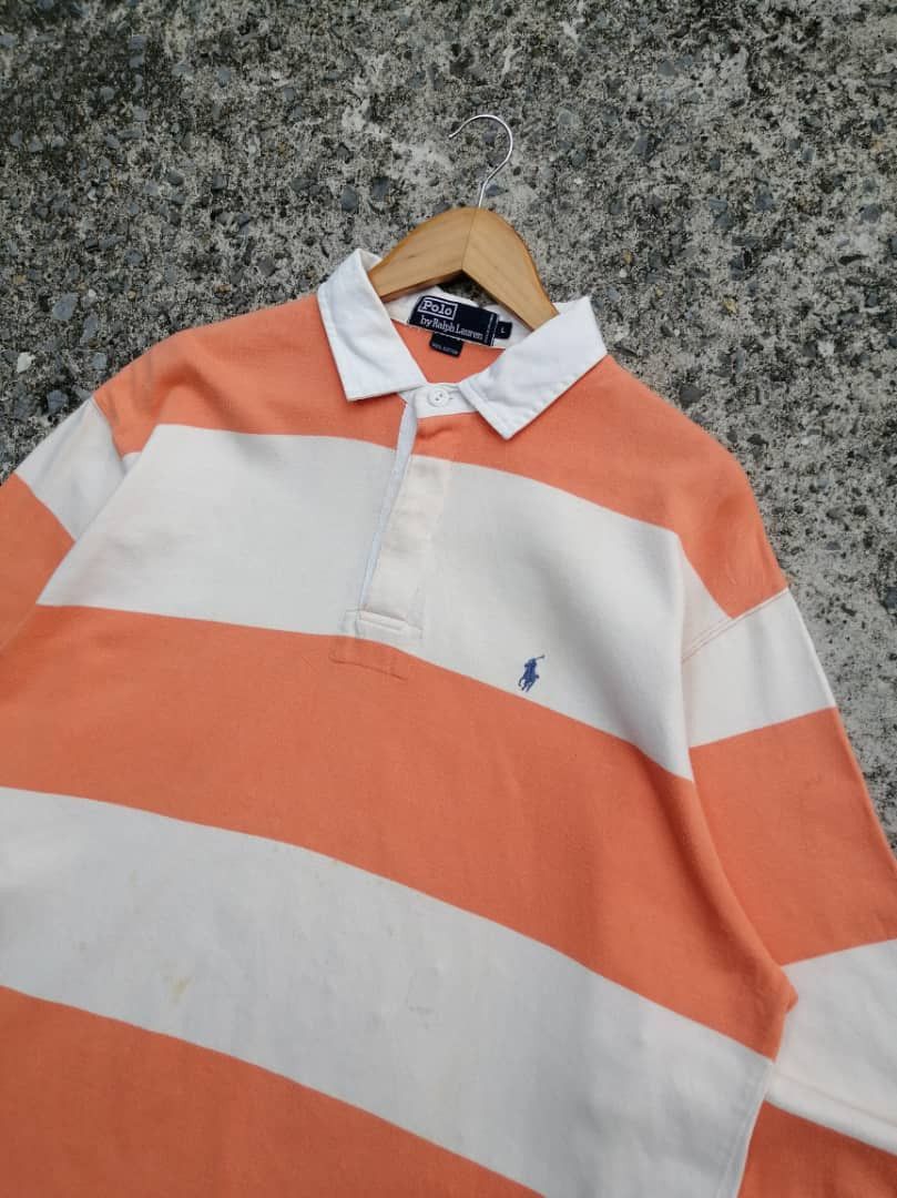 Polo Ralph Lauren Polo Ralph Lauren Polo Rugby Longsleeve Shirt Size US L / EU 52-54 / 3 - 4 Thumbnail