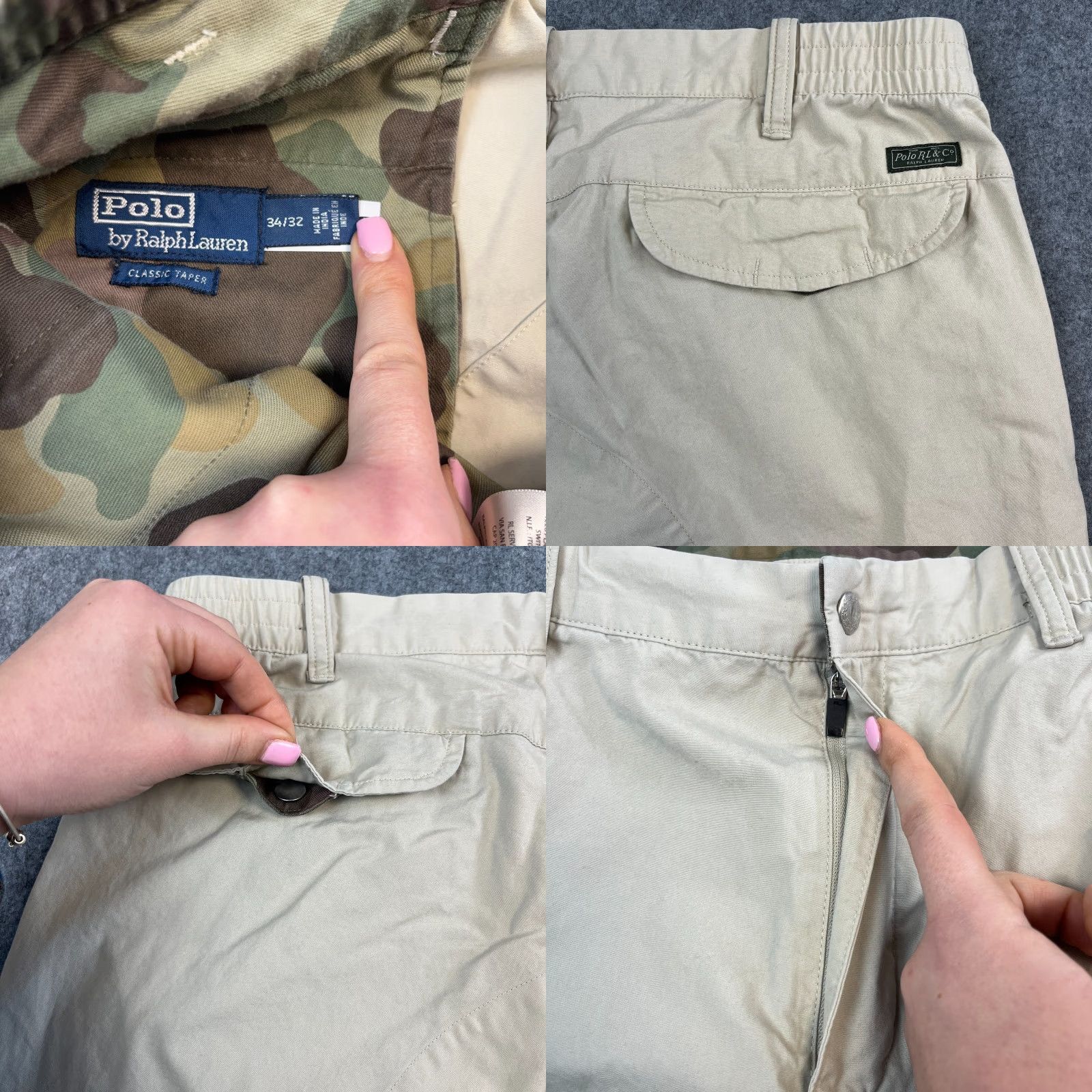 Polo Ralph Lauren Polo Ralph Lauren Chino Trousers Pants Tapered 34 Beige 5-Pocket Design, Zip Closure, Regular Fit Men’s Capstone Prep Vintage: No Size US S / EU 44-46 / 1 - 9 Thumbnail