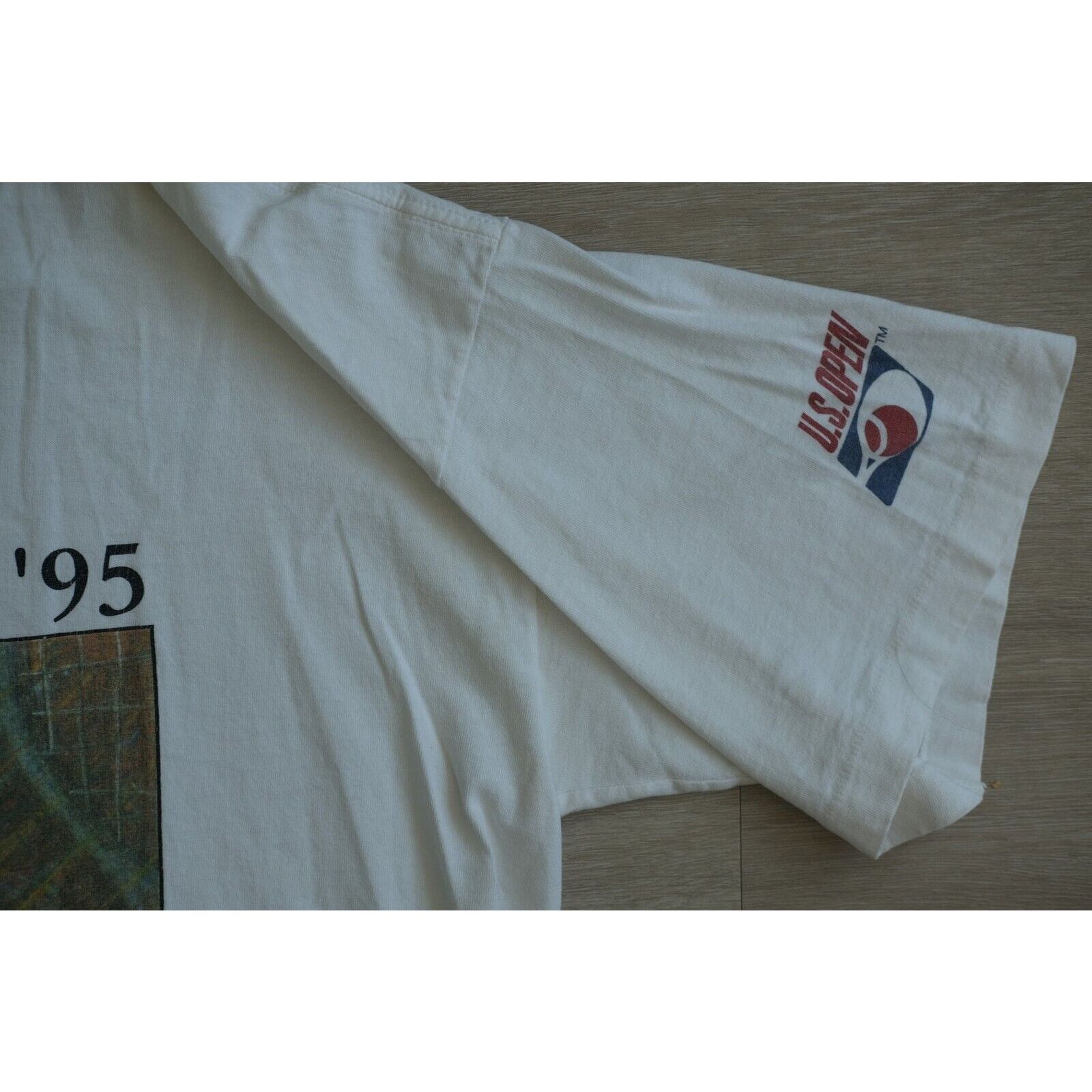 Other Vintage 1995 US Open SIGNAL Mega Cottons Tee Size L White Size US XL / EU 56 / 4 - 5 Thumbnail