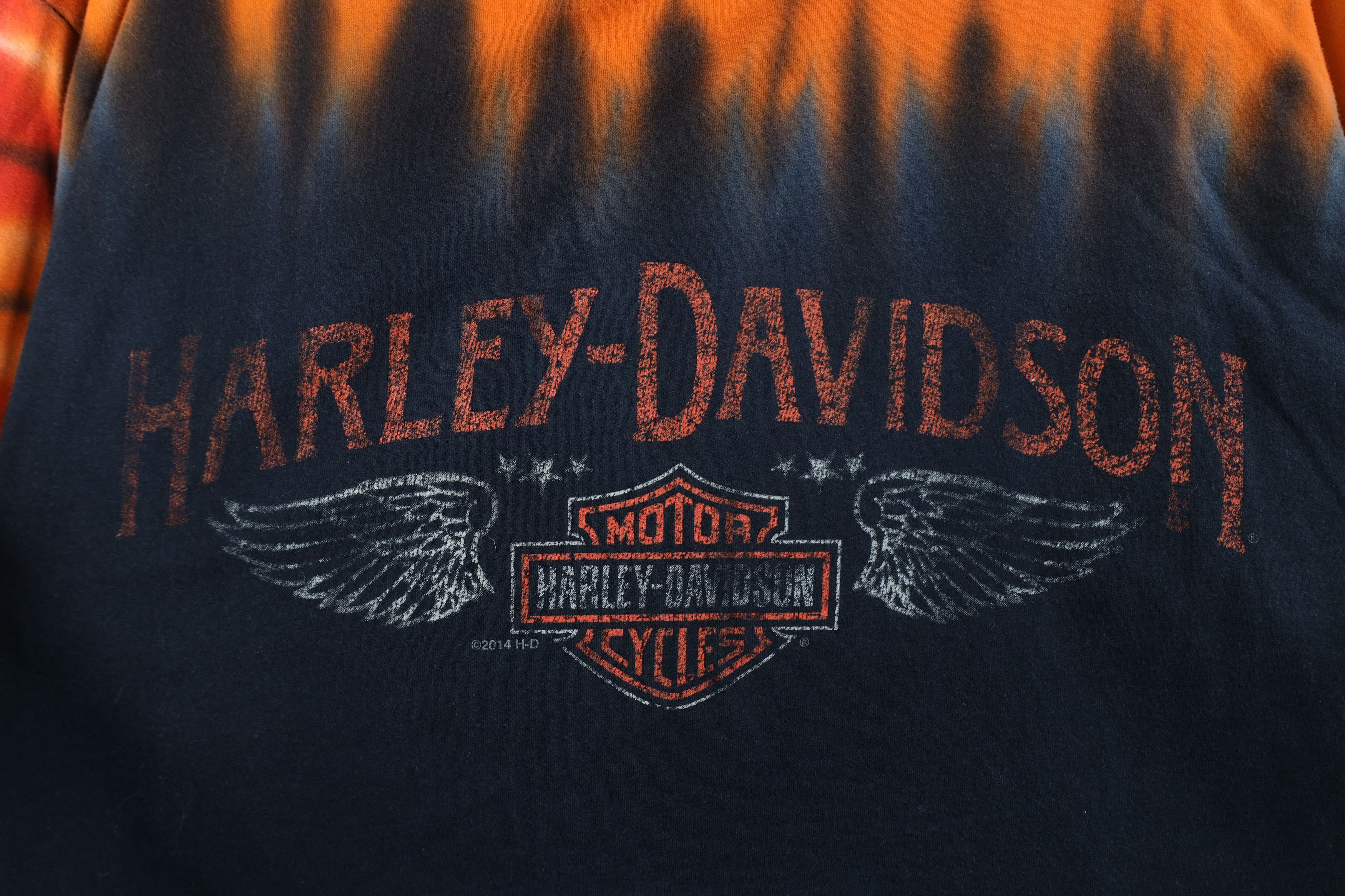 Harley Davidson Vintage Y2K Harley Davidson Dye Eagle Long Sleeve T-Shirt Size US XXL / EU 58 / 5 - 4 Thumbnail