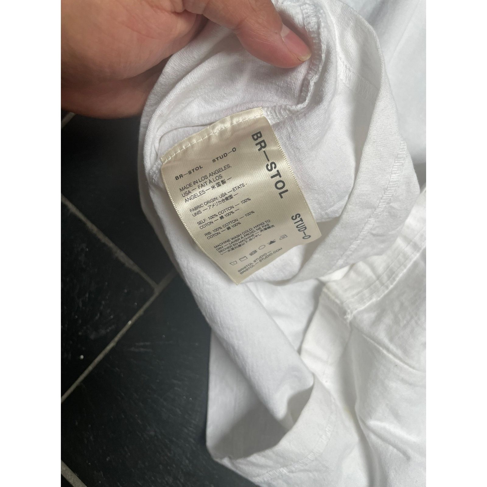 Other BRISTOL Oversized Heavy Weight Basic White Tee Size US S / EU 44-46 / 1 - 4 Thumbnail