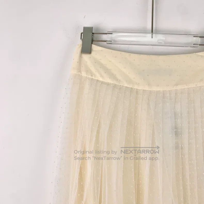 Dior Dior Beige polki dot mesh casual skirt Size 24" / US 00 / IT 34 - 3 Thumbnail