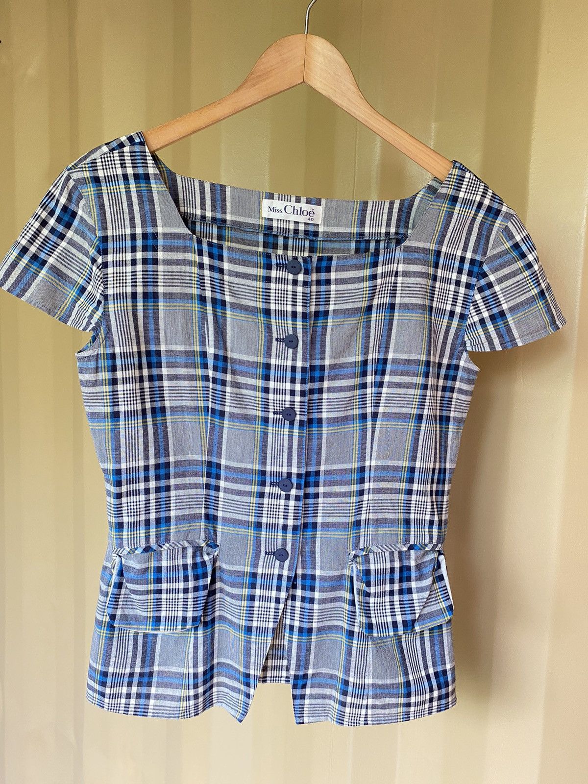 Miss Chole plaid blouse