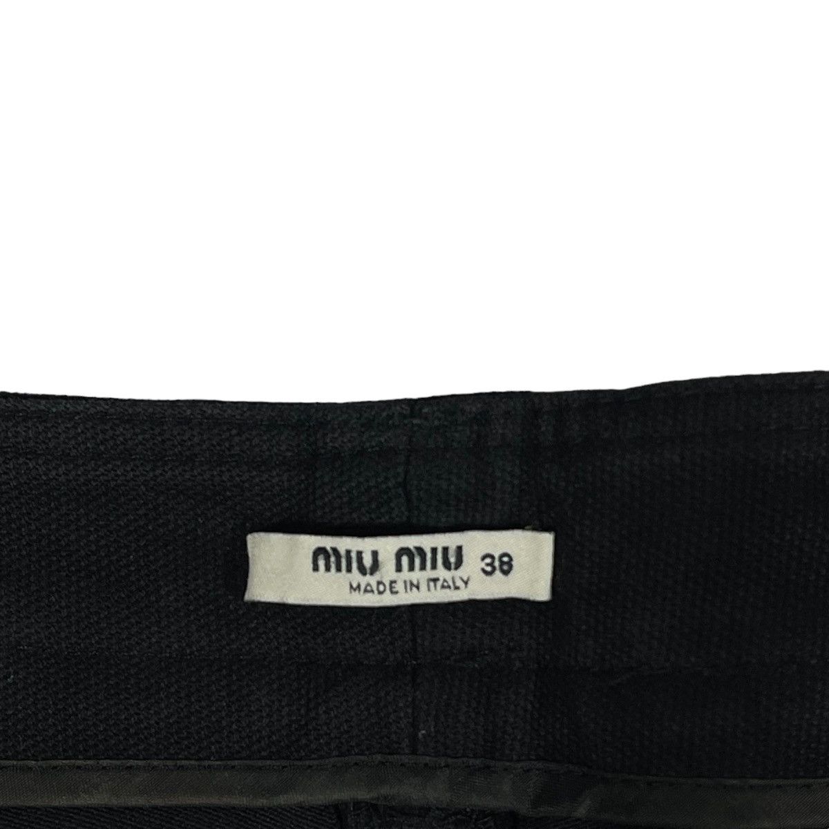 Miu Miu Authentic Miu Miu Black Cargo Trousers Size 28" / US 6 / IT 42 - 10 Thumbnail