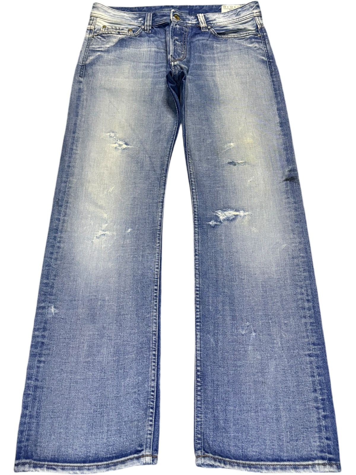 Diesel × Diesel Black Gold Vintage Diesel Viker Faded Wash Embroidered Baggy Jeans Size US 34 / EU 50 - 1 Thumbnail