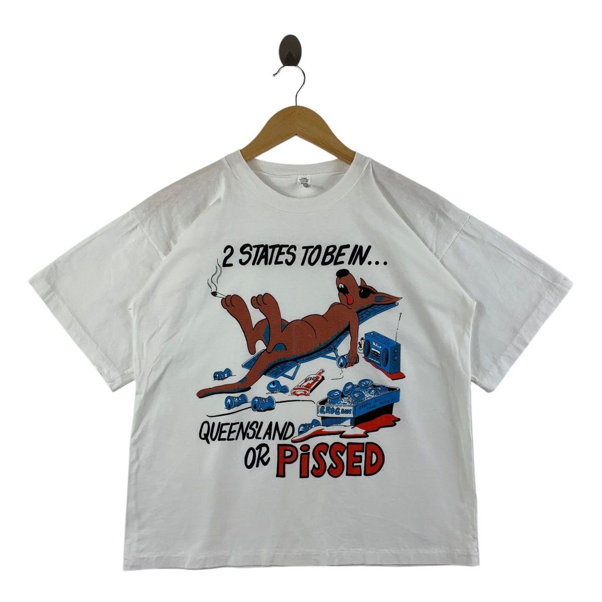 Vintage Vintage HUMOR Tee Big printed tee Size US S / EU 44-46 / 1 - 1 Thumbnail