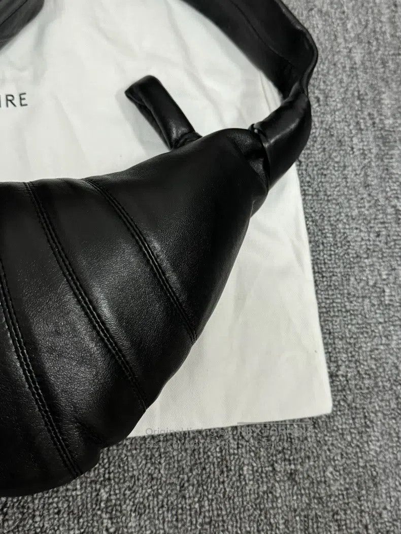Lemaire LEMAIRE Small Black Lamb Leather Horn Bag Size ONE SIZE - 3 Thumbnail
