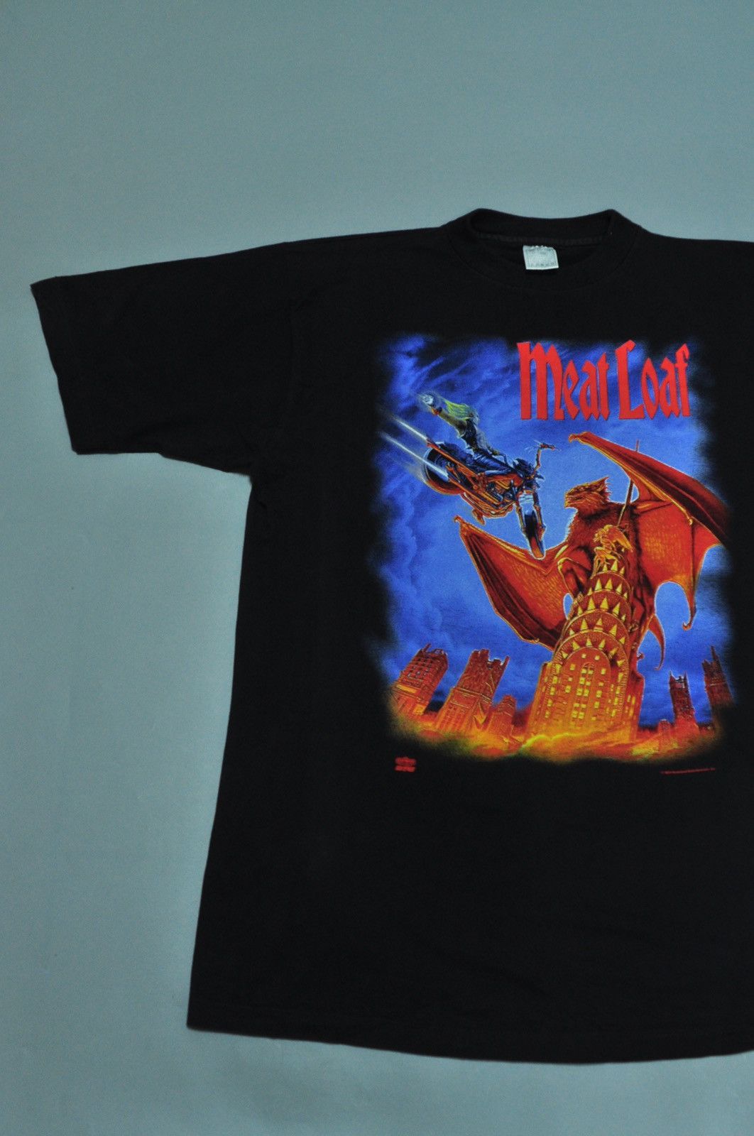 Band Tees × Vintage Vintage 1994 Meat Loaf T Shirt - Tour Concert Vtg Band Tee Size US XL / EU 56 / 4 - 3 Thumbnail