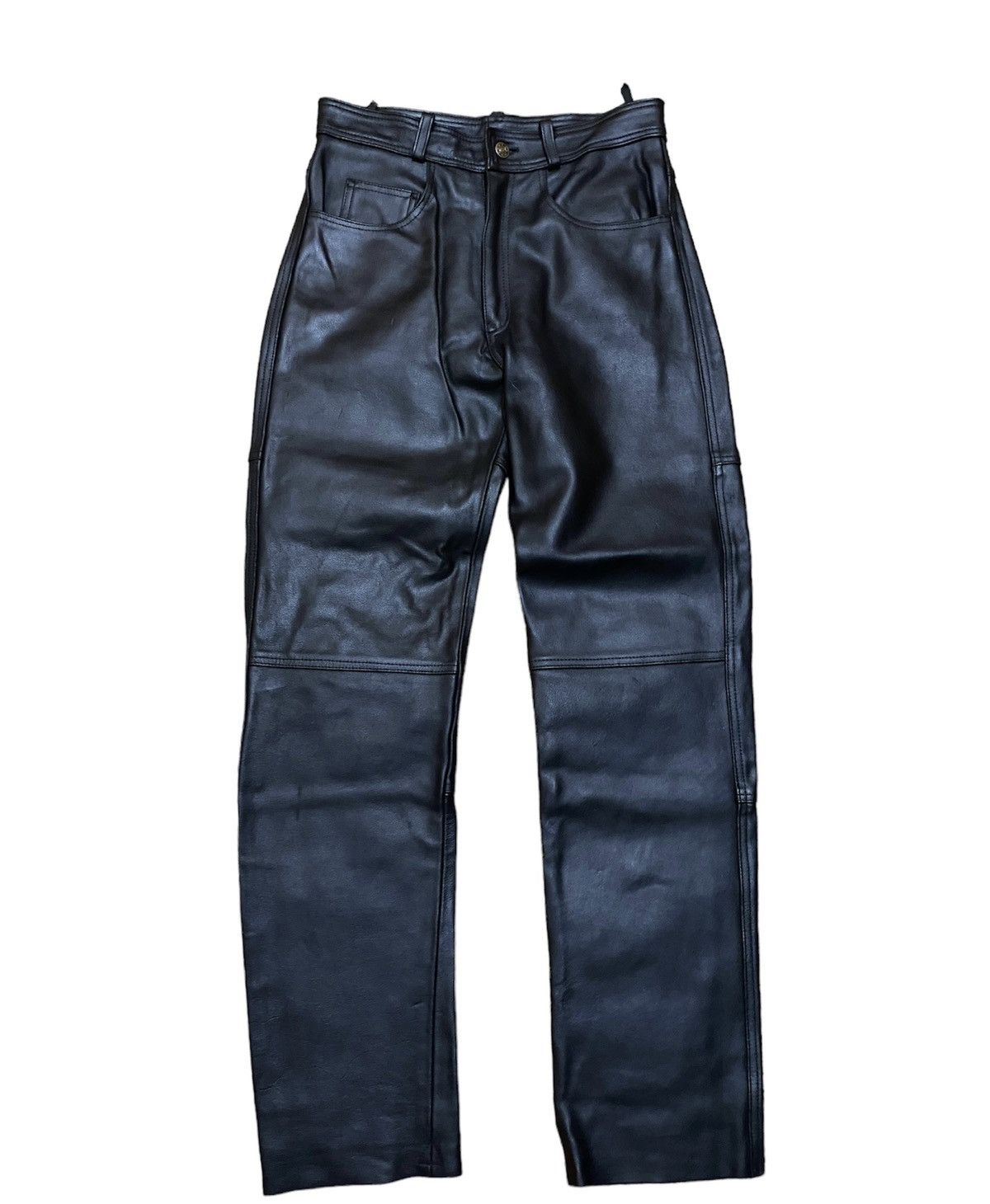 Genuine Leather Vintage Motorcycle Leather Biker Pants Size US 28 / EU 44 - 1 Thumbnail