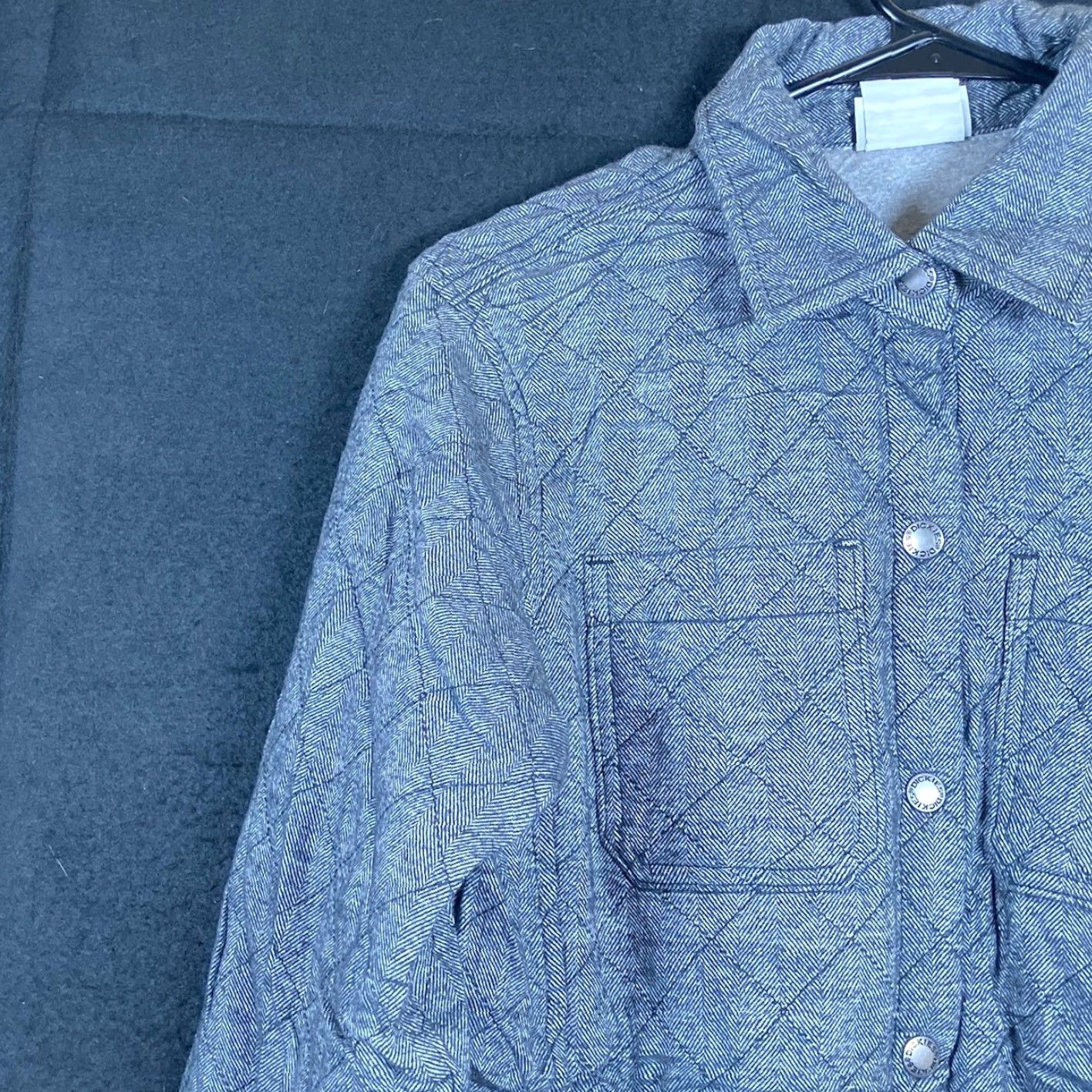 Dickies Dickies Womens Jacket Gray Quilted Snap Button Down Cotton Blend Small Jacket Womens Gray Cotton Blend Quilt Snap Button Down Casual Outdoor 90s? Size S / US 4 / IT 40 - 4 Thumbnail