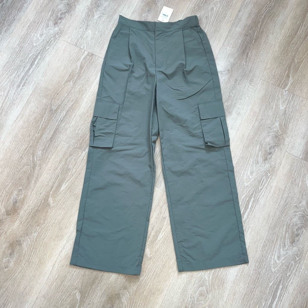 ASTR The Label WILO the Label Anthropologie Parachute Fly Cargo Wide Leg Pants Olive, Women’s S Size 26" / US 2 / IT 38 - 3 Thumbnail