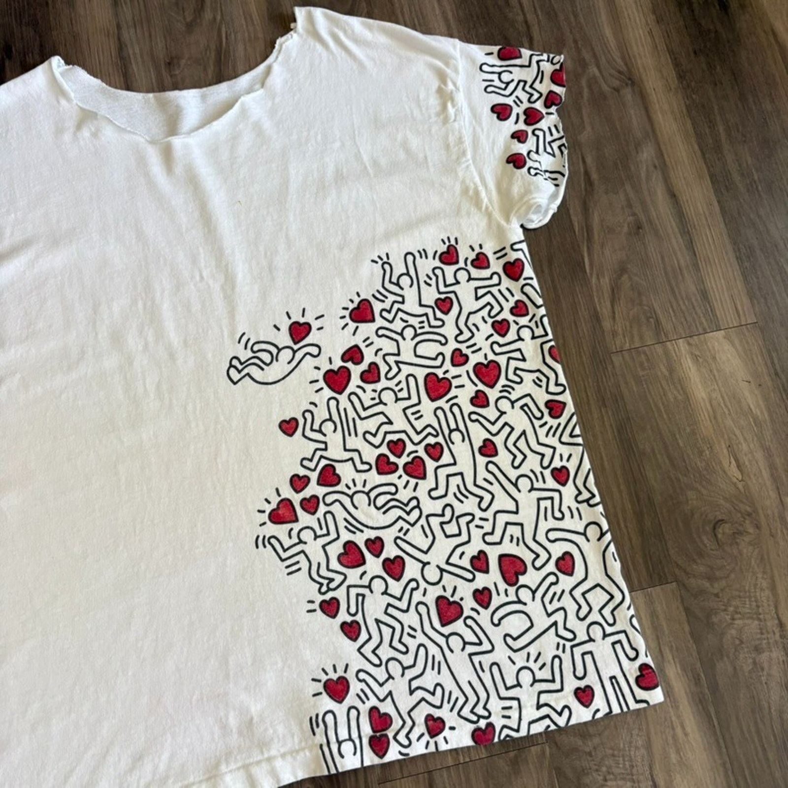 Keith Haring Vintage Keith Haring Manpower Art T-Shirt Men's Size XL Size US XL / EU 56 / 4 - 3 Thumbnail