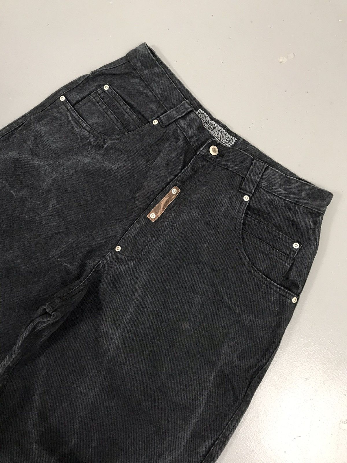 JNCO × Southpole × Vintage Vintage sir Benny miles SpellOut New York embroidered denim Size US 34 / EU 50 - 6 Thumbnail