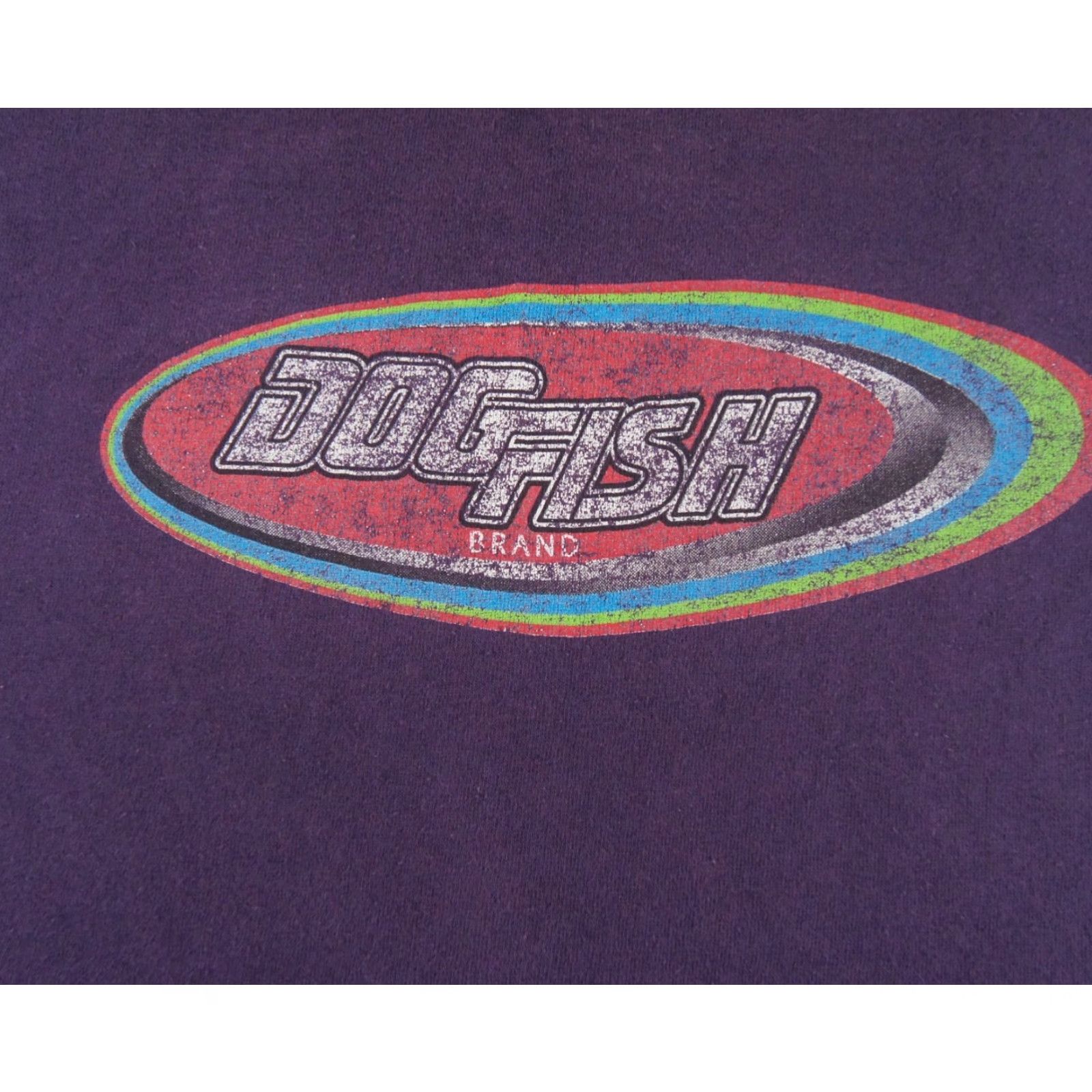 J Brand VINTAGE Dog Fish Men's T-Shirt Large Purple 90s Logo Graphic Short Sleeve Knit Cotton All Seasons Size US L / EU 52-54 / 3 - 2 Thumbnail