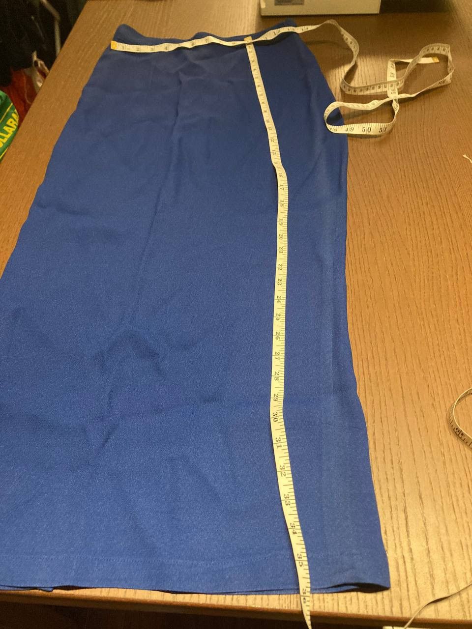 Vintage Vintage blue midi pencil skirt Size 28" / US 6 / IT 42 - 4 Thumbnail