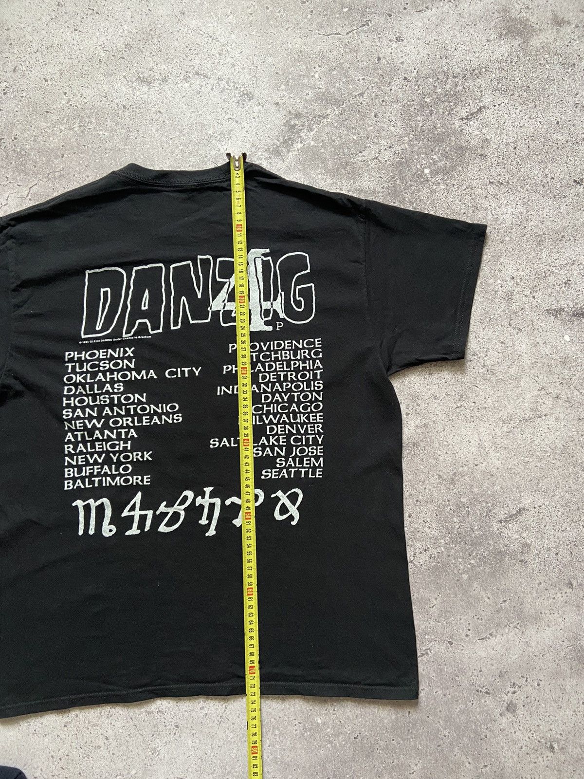 Band Tees VINTAGE DANZIG 1994 style (misfits samhain black flag) Size US L / EU 52-54 / 3 - 7 Thumbnail