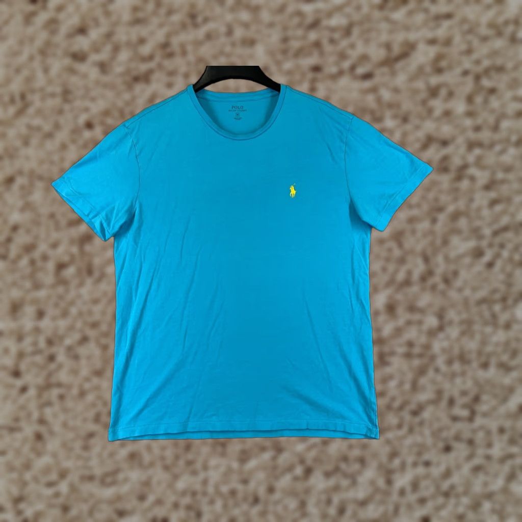 Ralph Lauren Ralph Lauren Shirt Mens Medium Blue Cotton Crew Neck Short Sleeve Classic Designer Sports Size US M / EU 48-50 / 2 - 1 Thumbnail