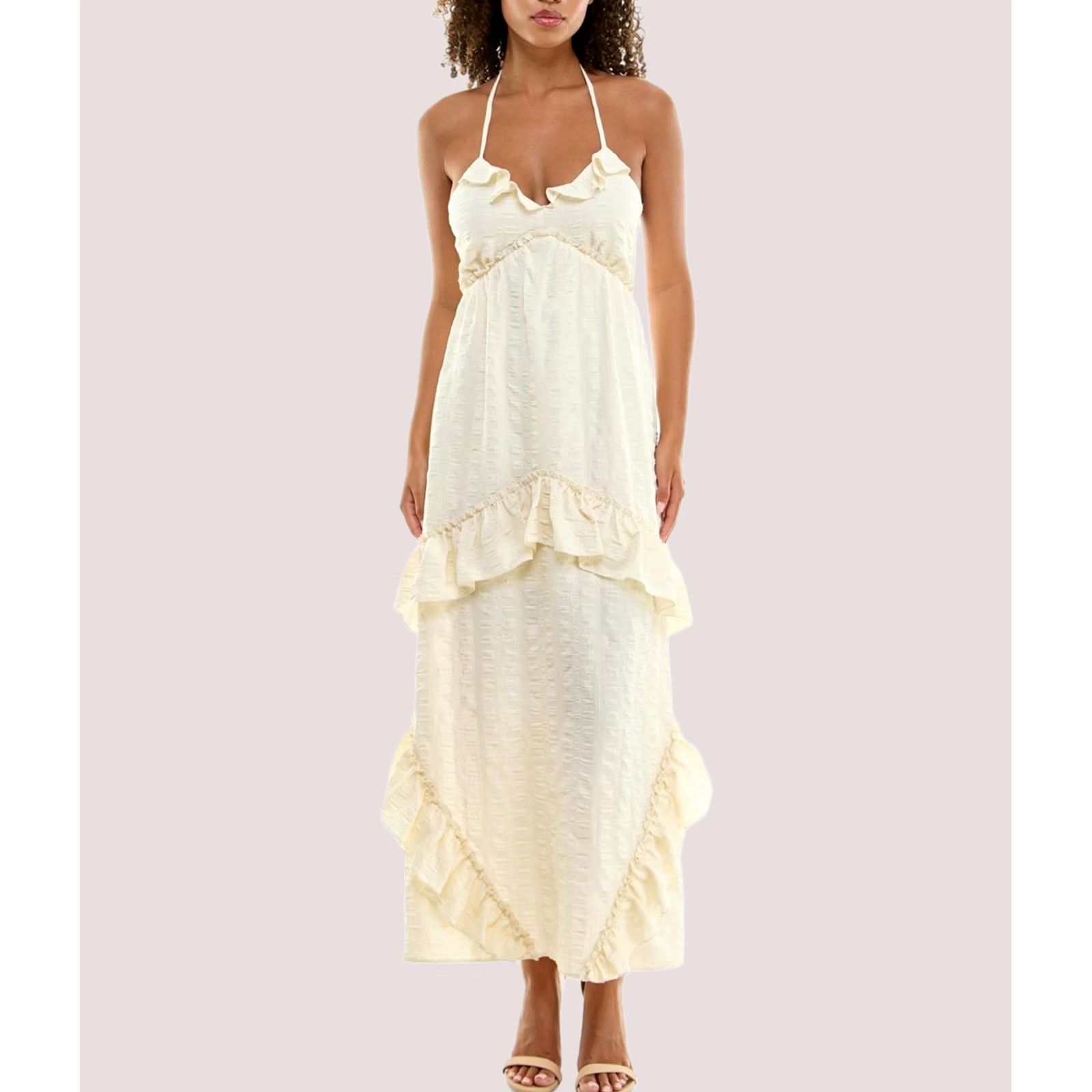 Vintage Speechless Womens Maxi Dress yellow XL Size XL / US 12-14 / IT 48-50 - 1 Thumbnail