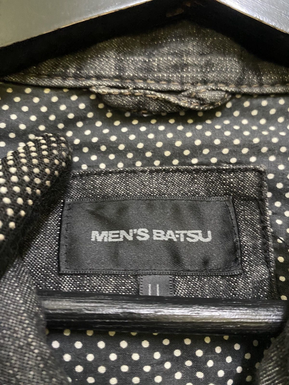 Japanese Brand VINTAGE MENS BATSU JEANS JACKET Size US L / EU 52-54 / 3 - 4 Thumbnail
