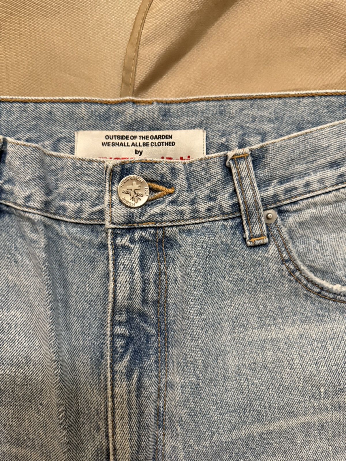RRR-123 RIVINGTON roi Rebis Men Monogram Straight-Leg Jeans size 32 Size US 32 / EU 48 - 3 Thumbnail