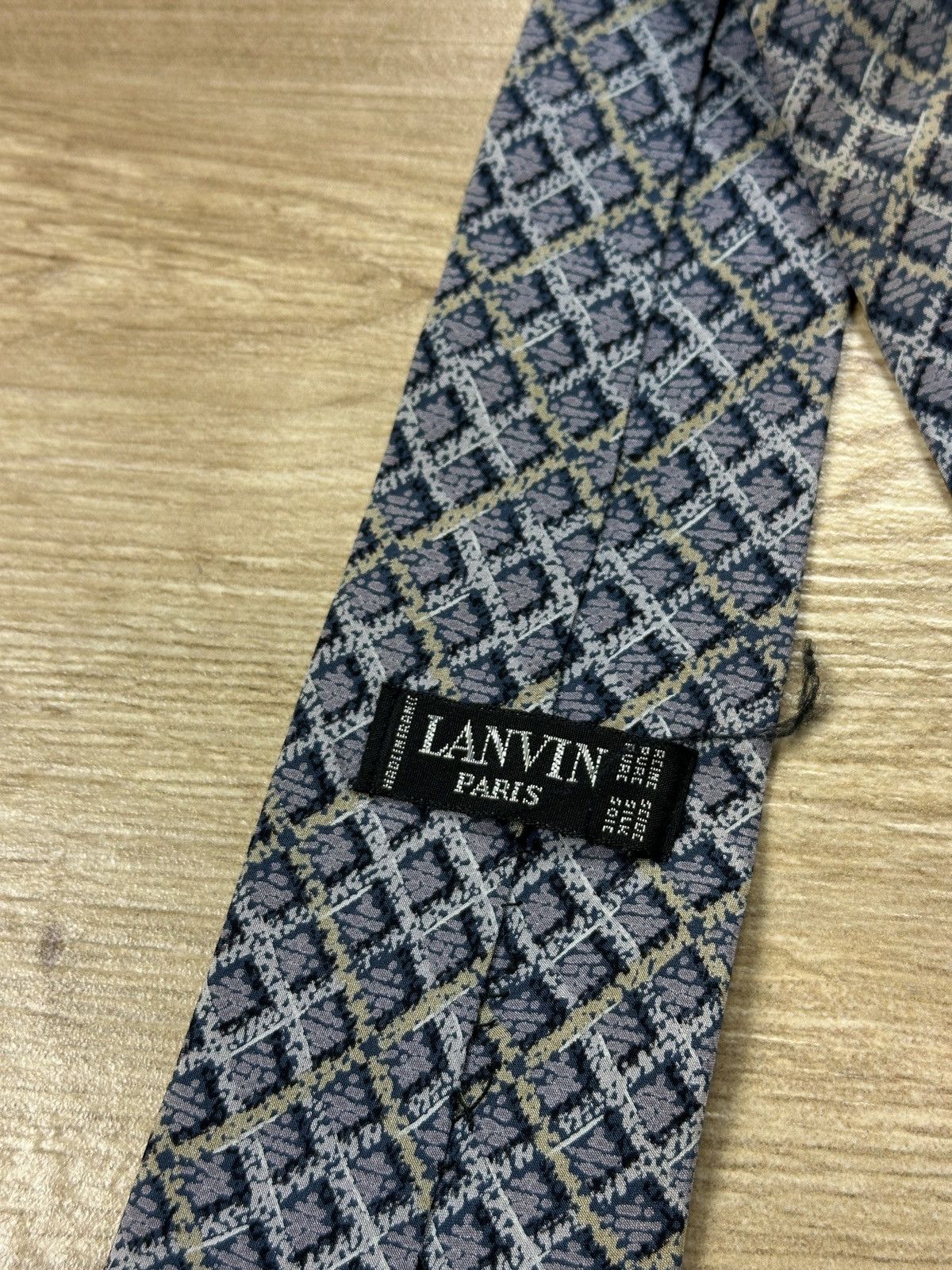 Lanvin × Vintage Vintage Lanvin Paris France Silk Tie Size ONE SIZE - 3 Thumbnail