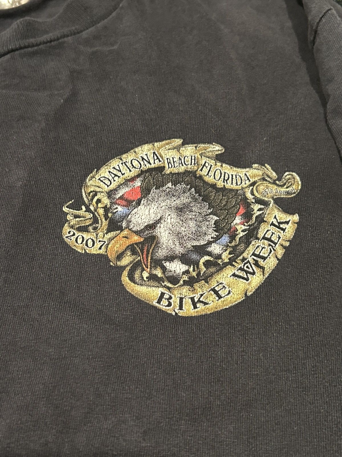 Vintage VTG 2007 long sleeve Daytona biker shirt w/ faded bleached Size US L / EU 52-54 / 3 - 4 Thumbnail