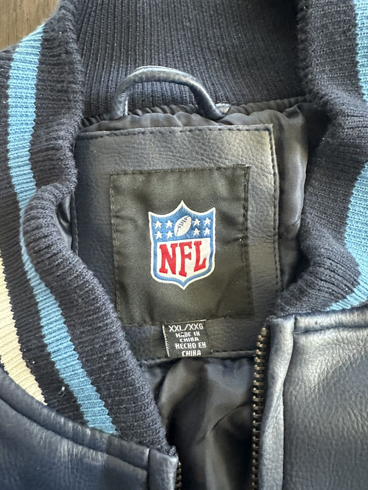 NFL 2008 vintage Tennessee titans leather bomber jacket Size US XXL / EU 58 / 5 - 5 Thumbnail