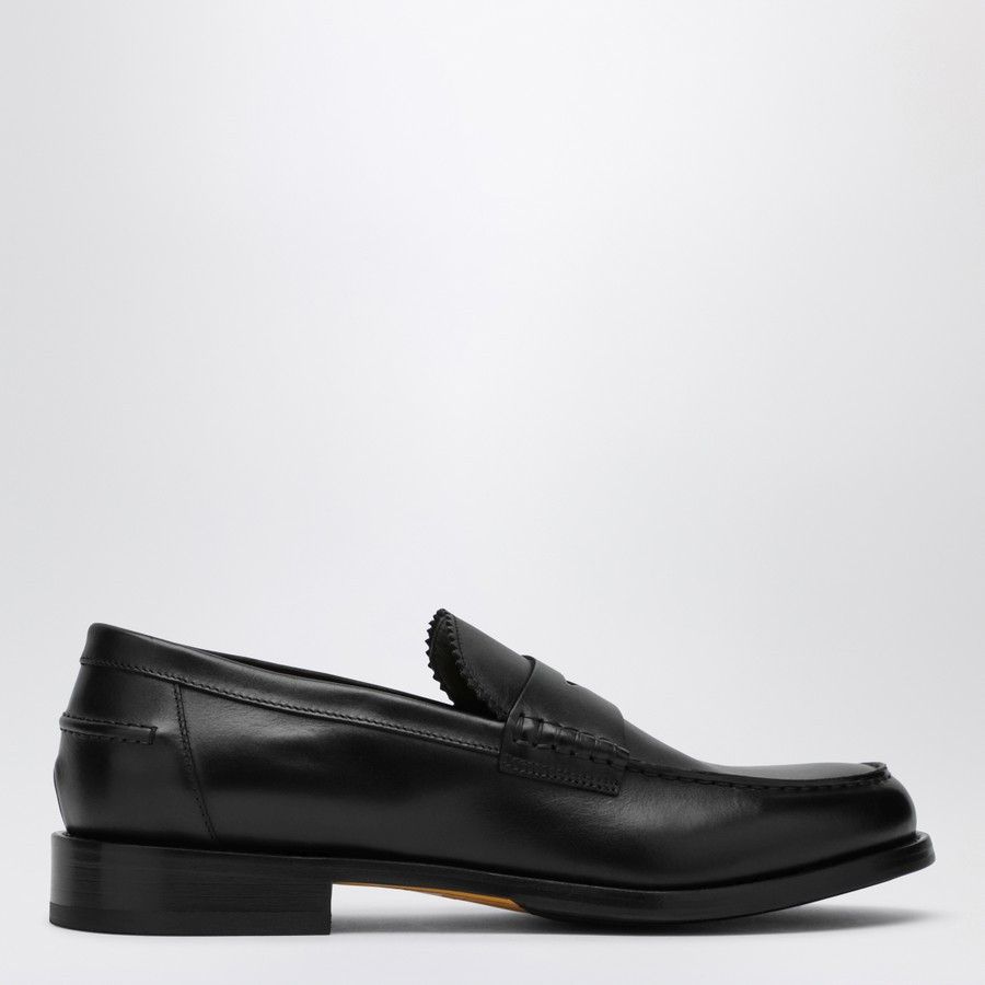 Doucal's o1d2blof0226 Leather Loafers in Black Size US 8.5 / EU 41-42 - 2 Thumbnail
