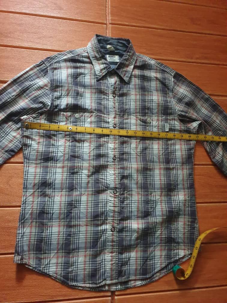 Japanese Brand 💥Oshkosh classic checkered chambray shirt Size US M / EU 48-50 / 2 - 4 Thumbnail