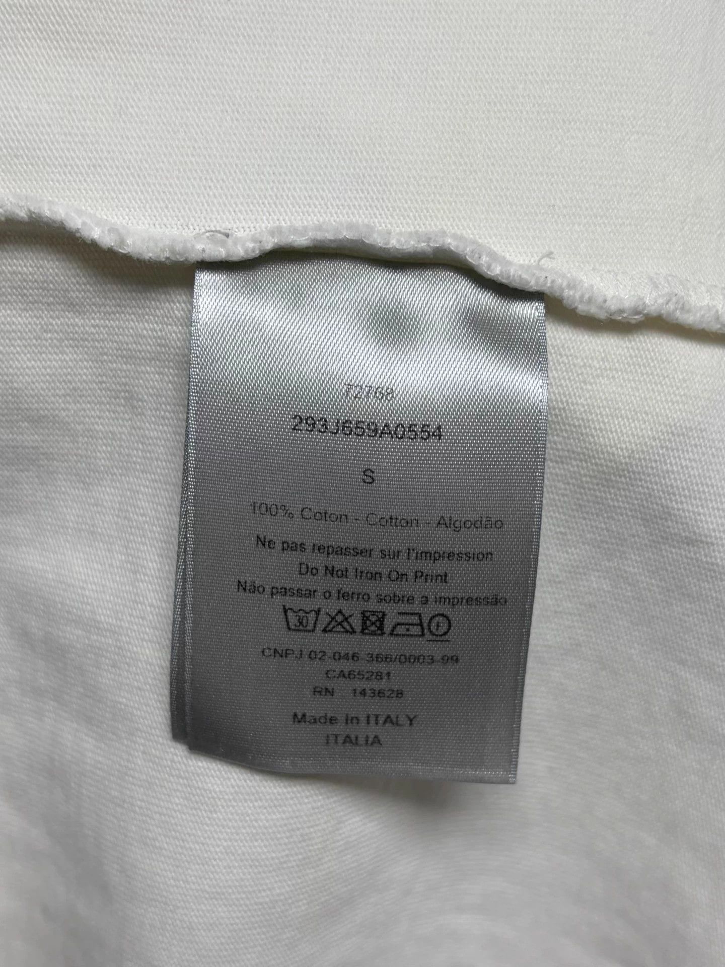 Dior Dior white logo stripe S short sleeve T-shirt Size US S / EU 44-46 / 1 - 4 Thumbnail