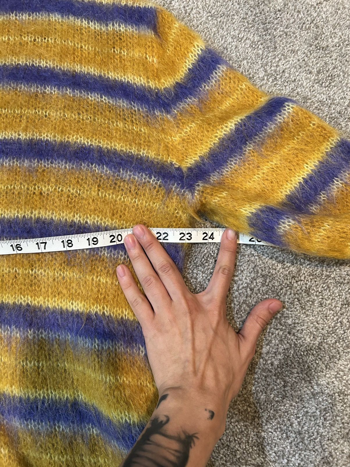 Marni Marni mohair fuzzy wuzzy sweater blue and yellow Size US L / EU 52-54 / 3 - 5 Thumbnail